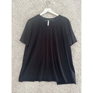 Fabletics Women's T-Shirt L Black Open Back‎